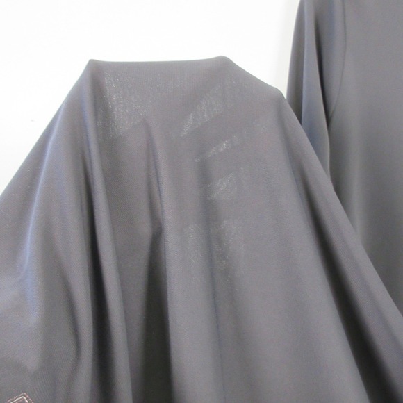 Donna Jessica Maxi Dress 1 S Art to Wear Patch Gray Long Sleeve Minimalist 366 - Picture 4 of 14